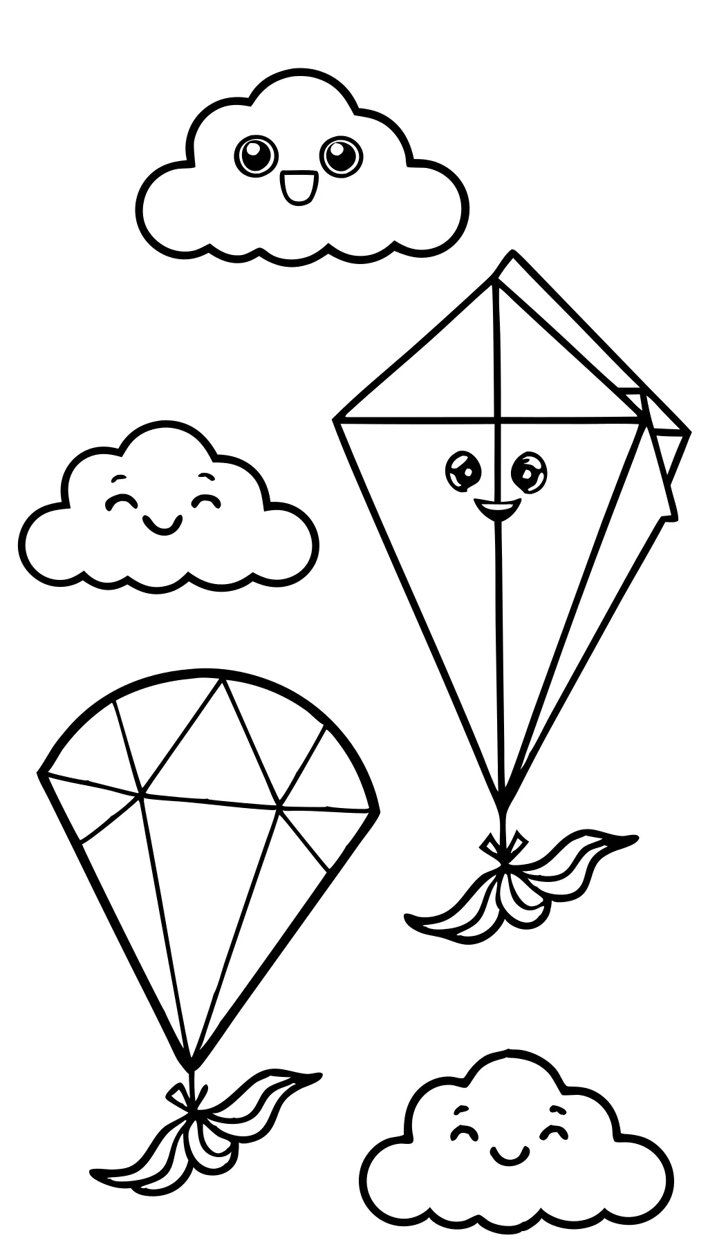 kite coloring pages